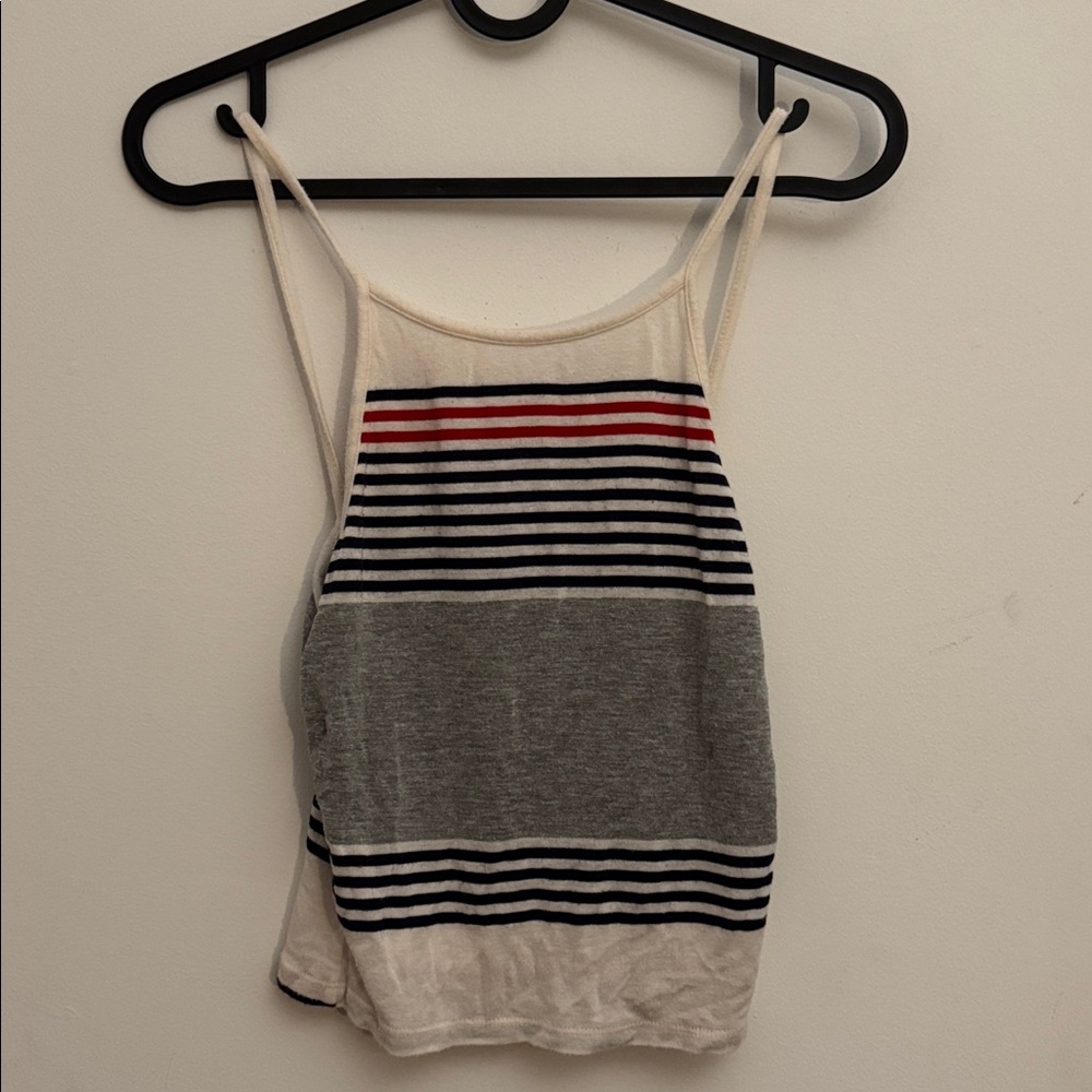 Striped cropped tank